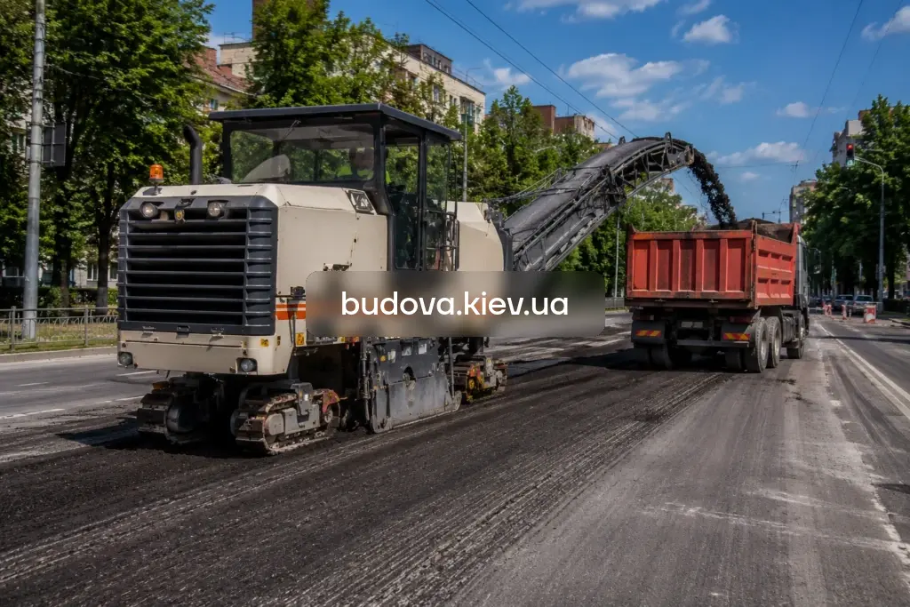Демонтаж асфальтного покриття у Києві