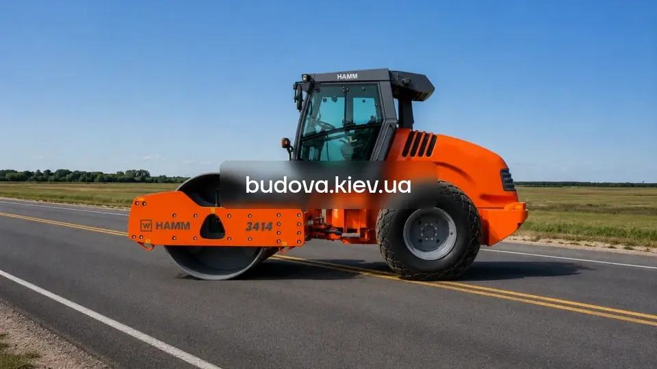 Орендувати каток HAMM 3414 у Бучанському районі