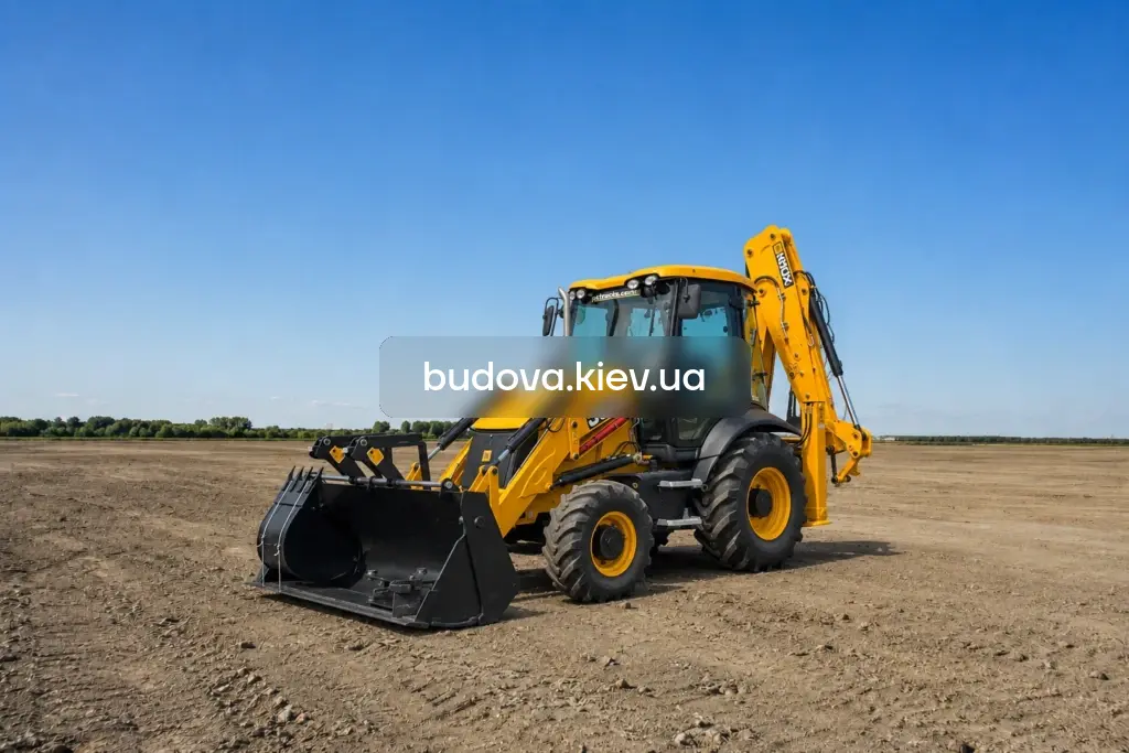 Оренда екскаватора JCB 3CX у Києві та Київській області — екскаватор-навантажувач для земляних робіт
