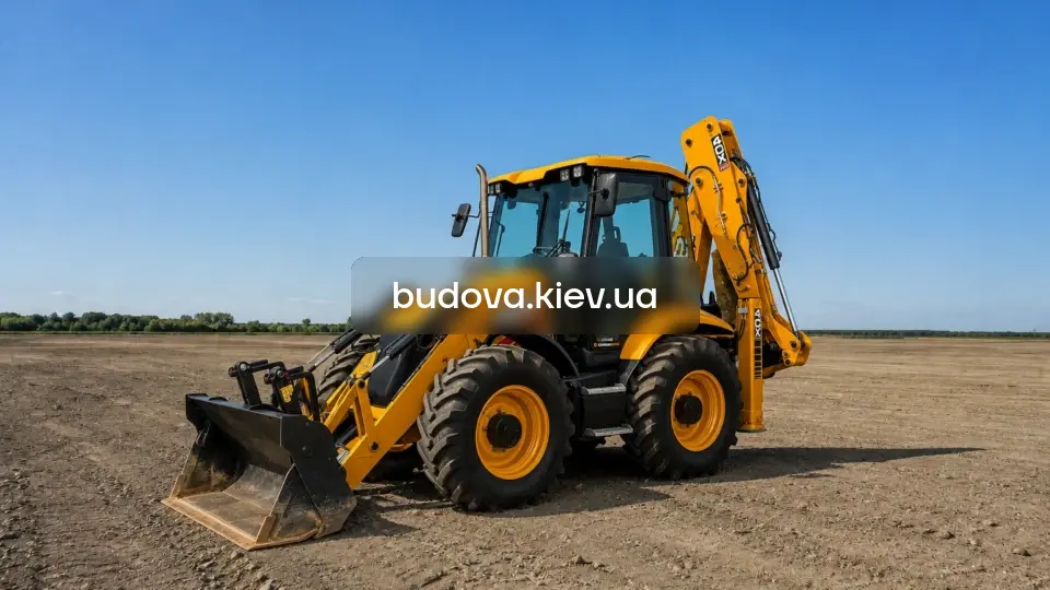 Аренда экскаватора JCB 4CX в Киеве и Киевской области — мощный экскаватор-погрузчик