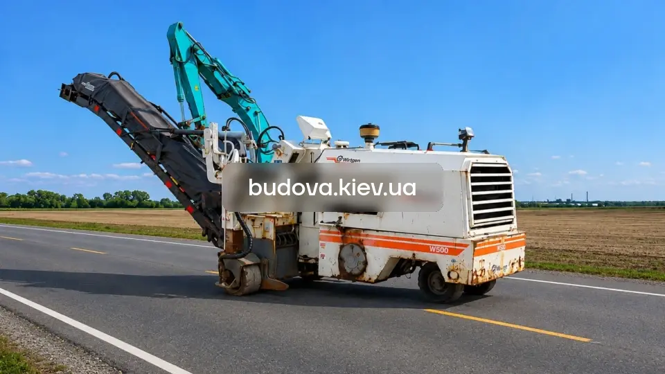 Оренда дорожньої фрези Wirtgen W500 у Києві та Київській області — мала фреза для ямкового ремонту