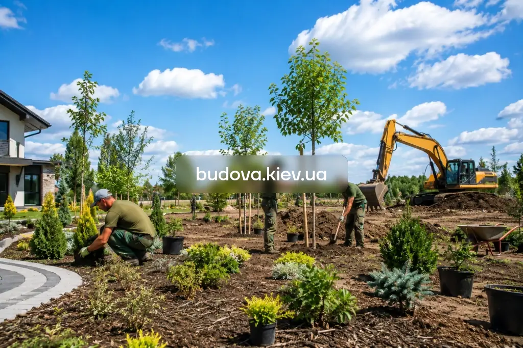Озеленення ділянки у Києві
