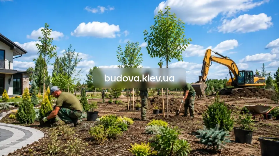 озеленення ділянки у Бучанському районі