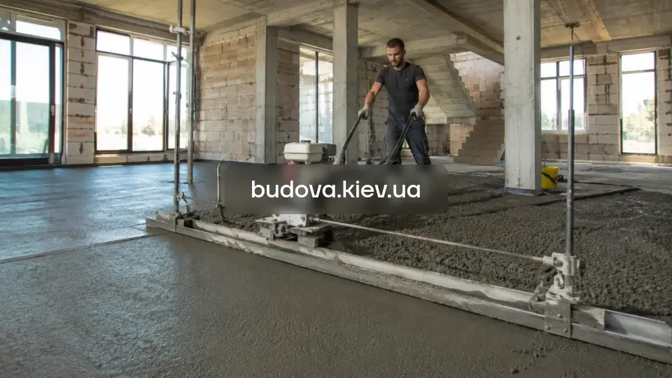 напівсуха механізована стяжка у Бучанському районі