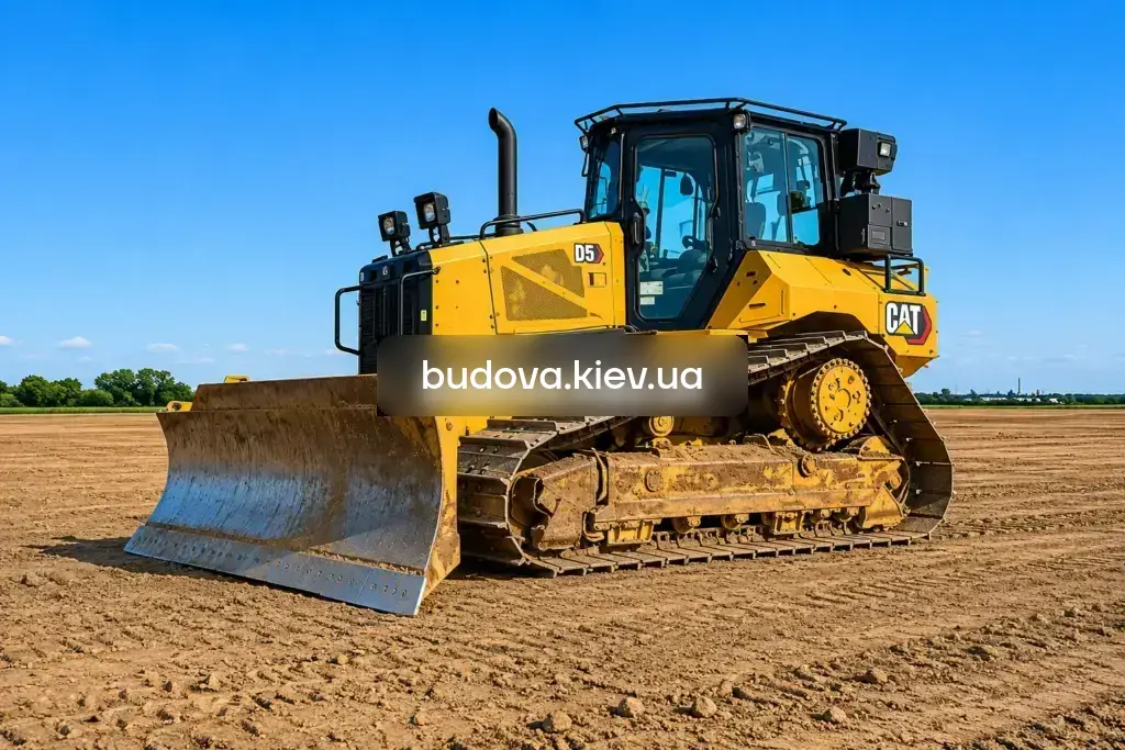 Оренда бульдозера CAT D5 у Києві та Київській області — середній бульдозер Caterpillar
