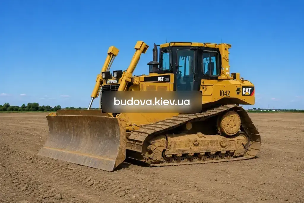 Оренда бульдозера CAT D6 у Києві та Київській області — важкий бульдозер Caterpillar для великих обсягів