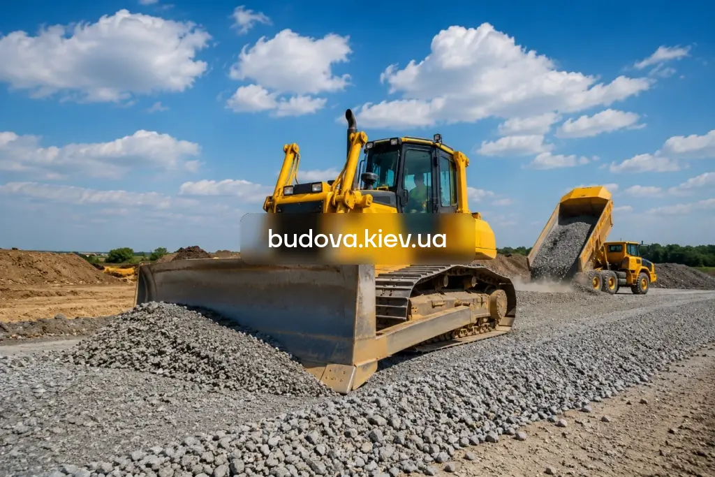 Відсипка та вирівнювання ділянки у Києві