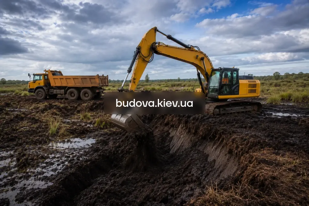 Виїмка торфу у Києві