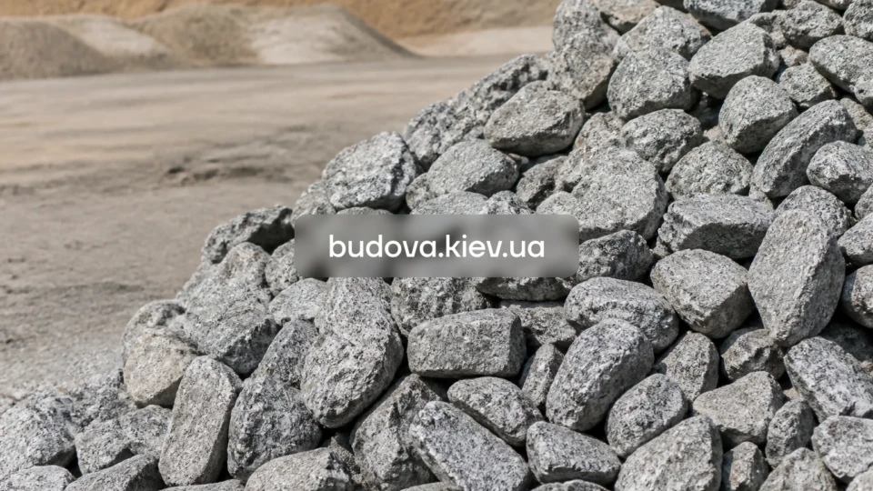 Щебінь 40-70 мм у Києві та Київській області — купити з доставкою для дорожніх робіт та фундаментів
