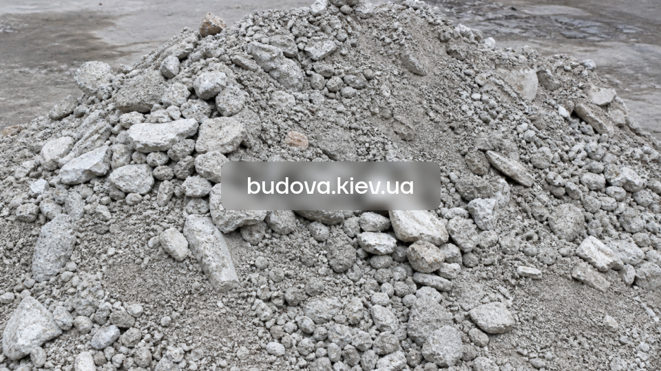 дроблений бетон у Бучанському районі