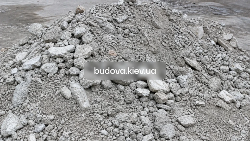 Дроблений бетон у Києві та Київській області — купити з доставкою для підсипки та відновлення покриттів