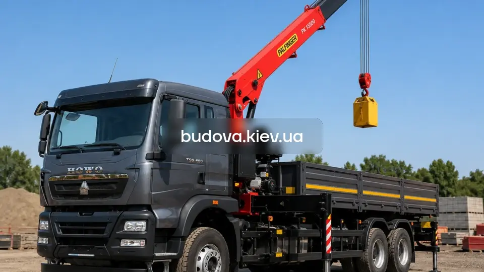 Оренда маніпулятора у Києві та Київській області — вантажівка з краном-маніпулятором