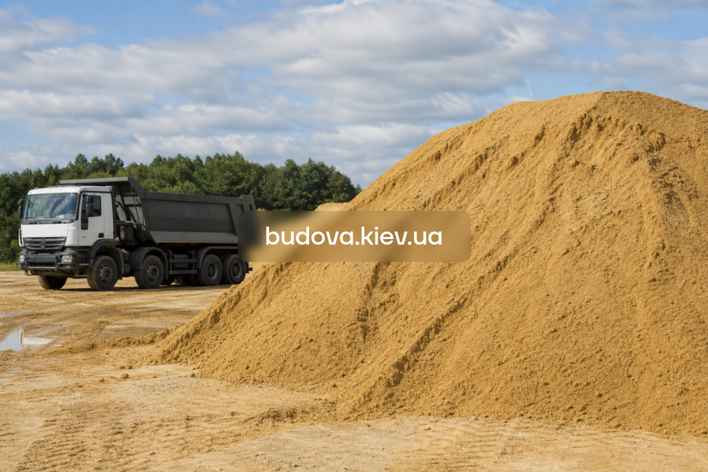 Купити річковий пісок у Києві з доставкою