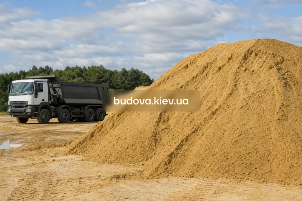 Купити річковий пісок у Києві з доставкою