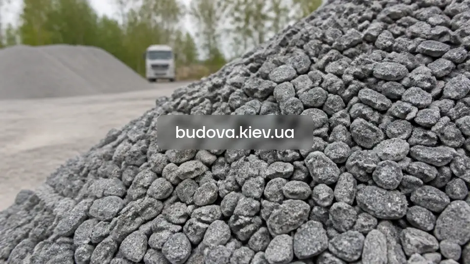 Щебень 5-10 мм в Киеве и Киевской области — купить с доставкой для дорожных работ и фундаментов