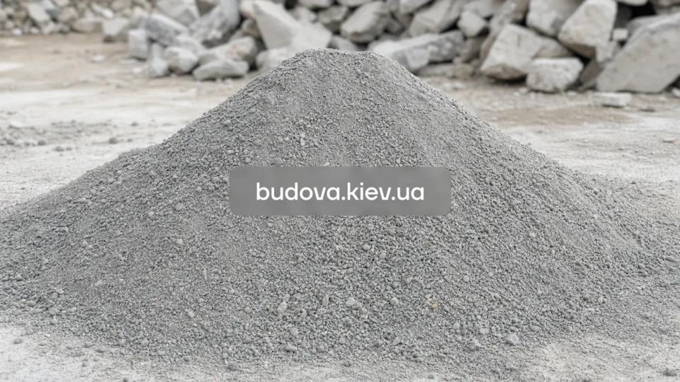 Відсів з дробленого бетону у Києві та Київській області — купити з доставкою для підсипки та вирівнювання