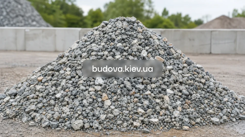 Вторинний щебінь у Києві та Київській області — купити з доставкою для підсипки та відновлюваного будівництва